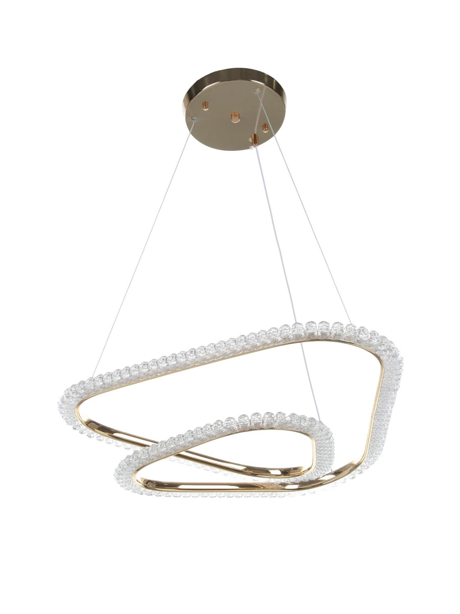 Люстра charlotte 70 вт led 4000-6000к золото 51×60×12+120 см