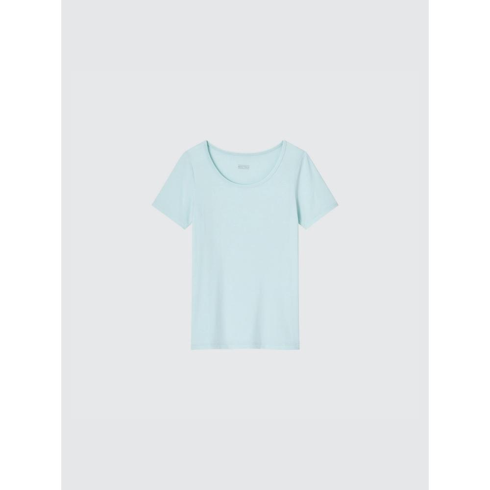 Футболка с U-образным вырезом Uniqlo Japan HeatTech 51 GREEN/120